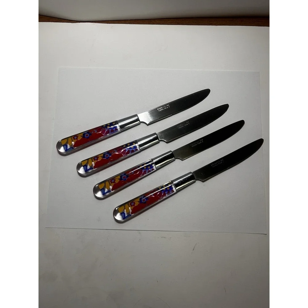 Pier 1 Acrylic Flower Butter Knives Set Of 4 Discontinued